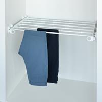 Pull-out width adjustable trousers rack white - white 1